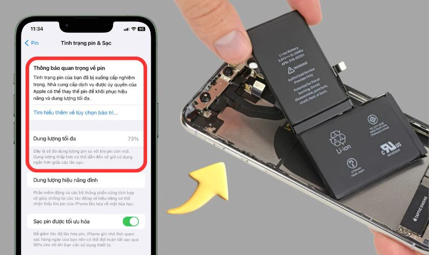 Dung lượng tối đa pin iPhone là gì? Có ý nghĩa ra sao?